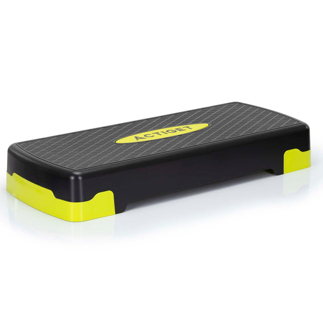 Aerobic Stepper | Verstelbaar | Zwart/Groen | 350 KG | 2 Treden