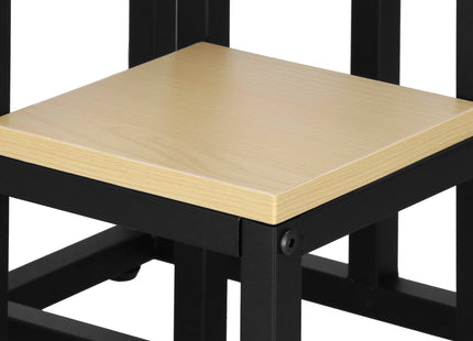 Plantenrek | Plantenstandaard | Plantentrap | 4 Niveaus | Hout | Zwart