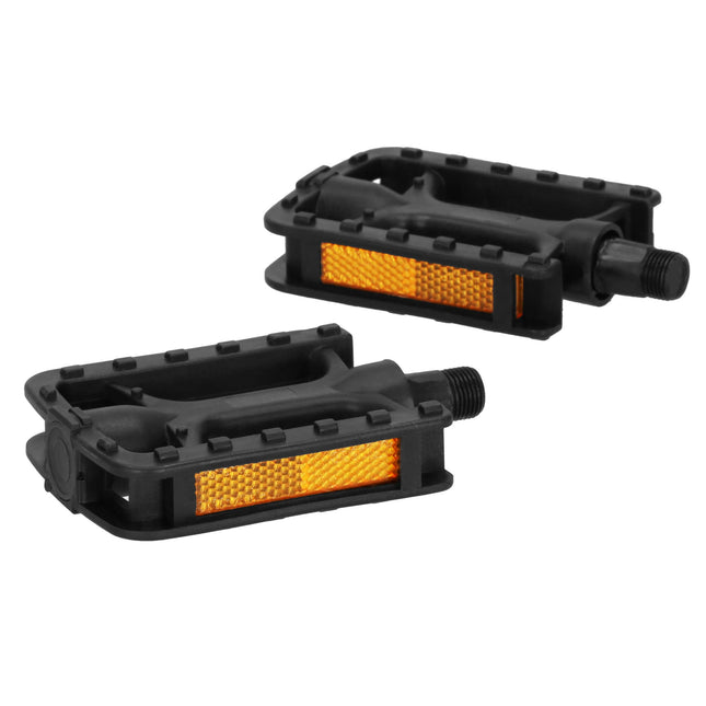 Fiets Pedalen - Lichtgewicht - Reflectoren - Veiligheid - Comfortabel - Universeel - Anti - Slip - Zwart - Kunststof