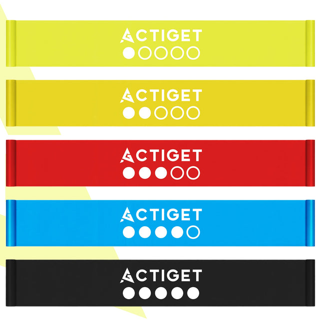 Weerstand Band Set | Weerstandselastieken | Weerstands Set | Fitness Elastiek | Multicolor | 5 Stuks | 1-15 KG