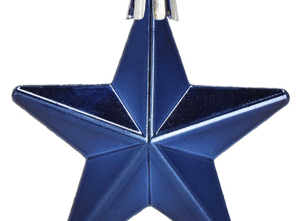 Kerstballen | Sterren | 6 Stuks | Blauw
