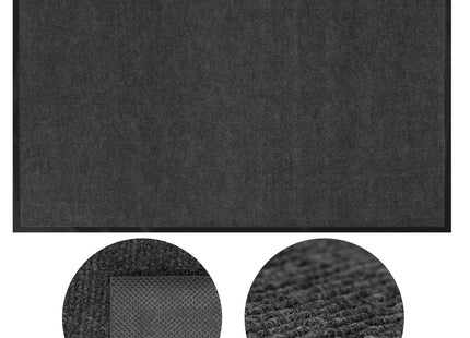 Deurmat - Buitenmat - Droogloopmat - Anti -Slip - Grafiet - 120 x 80 Cm