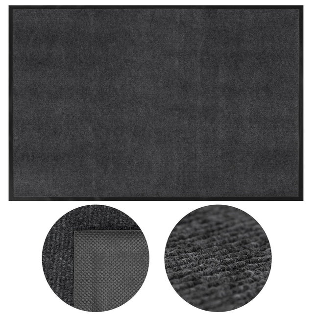 Deurmat - Buitenmat - Droogloopmat - Anti -Slip - Grafiet - 120 x 80 Cm