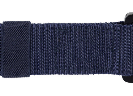 Riem | Gesp | Unisex | 125 cm | Marineblauw/Zwart