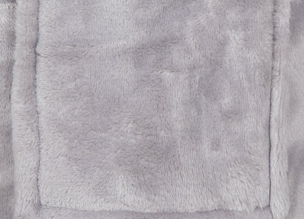 Badjas - Fleece - Grijs - Capuchon - Riem - Maat M/L