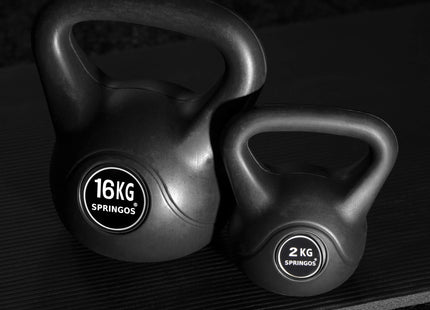 Kettlebell | Zwart | 16 kg