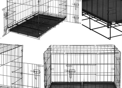 Hondenbench | Bench | Hond / Kat | 100 x 60 x 70 cm | Zwart