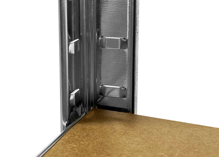Stellingkast - 875 kg Draagkracht - Hoekkast -  Opbergrek - 180 x 90 x 40 cm - Zilver