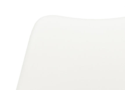 Eetkamerstoel - Gestoffeerd - Wit Zwart - 82 x 44,5 x 41 CM