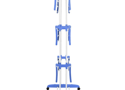 Wasrek - Droogtoren - Droogrek - 4 - Etages - Inklapbaar - Inclusief- Wielen - Draaibaar - 170x75,5x57 cm