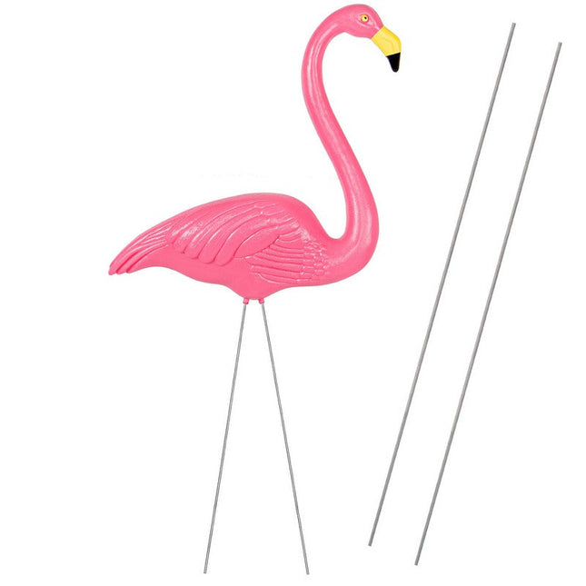 Flamingo | Tuinsteker | 85 cm | Roze