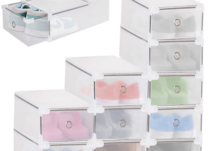 Schoenenbox | Sneakerbox | Kunststof | Transparant | 1 Stuk | 34 x 22,5 x 13 cm