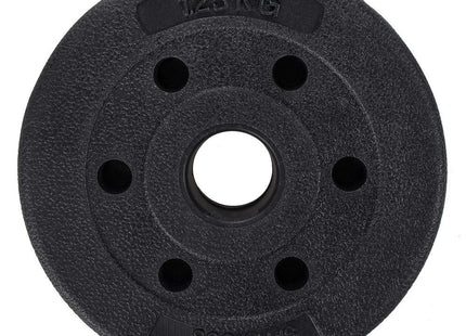 Halterschijf | Halterschijven | Bitumen | Gewichten | 1 x 1.25 kg | Kunststof | Zwart
