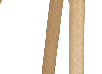 Eetkamerstoel - Gestoffeerd - Wit Zwart - 82 x 44,5 x 41 CM