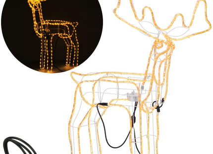 Rendier | Beweegbaar Hoofd | 288 LED Lampjes | Warm Wit
