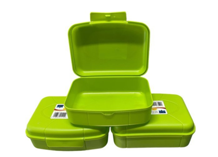 Broodtrommel Set – 3 Stuks – 1,3 Liter per Stuk – Groen