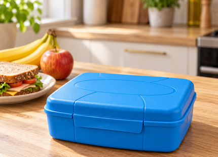 Broodtrommels 3 Liter – Set van 12 Stuks – Assorti Kleuren – Grote Lunchboxen met Klikdeksel