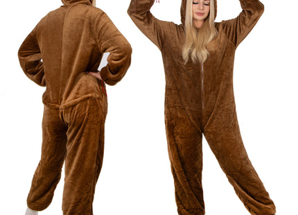 Onesie | Rendier | Maat M | Bruin