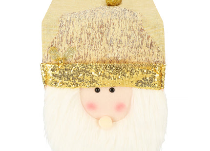 Tafelkleed -Kerst - Kerstman - Goud - 205 x 30 CM