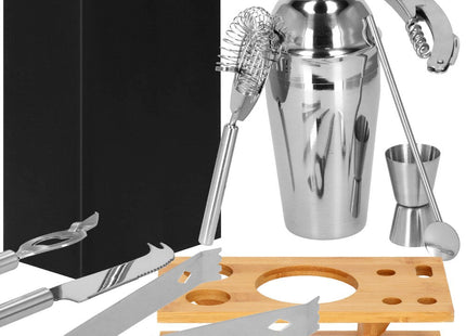 Cocktail Set | 8-Delige Cocktail Shaker Set | RVS | Zilverkleurig