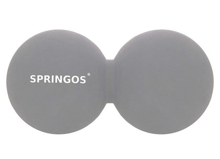 Massage Bal | Triggerpoint Bal | Peanut Ball | Lacrosse Bal | Massage | Mat Grijs | 13 cm