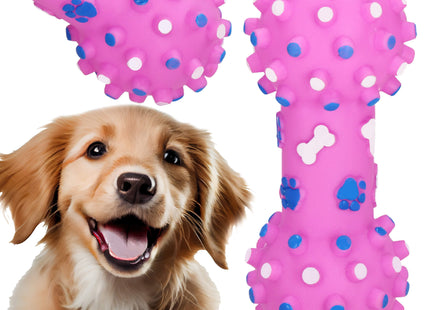 Hondenspeelgoed - Kauwbeen - Apporteren -Honden - Speeltje - Roze - Rubber