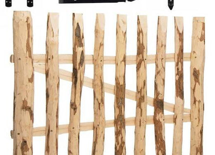 Poort - Schapenhek - Tuinhek - Hazelaarhout - Wicket - 90x100 cm - Bruin