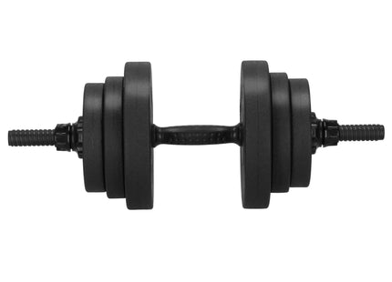 Dumbbellset - 6 in 1 Springos Kettlebell Pro Set - 20 KG - Halter Verlengstuk - Verstelbaar - Complete Set - Thuis Sporten - Zwart
