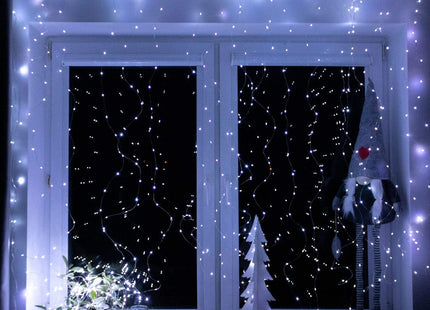 Lichtgordijn | IJspegel Verlichting | Inclusief USB En Afstandsbediening | 300 LED | Koel Wit