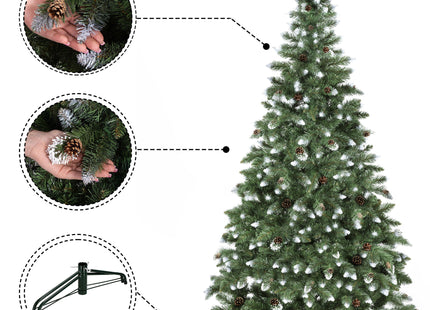 Kunstkerstboom | Diamond Pine | 220 cm | Zonder Verlichting