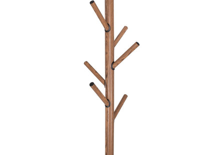 Kapstok Staand | Kapstok | 6 Haken | 180 cm | Metaal | Zwart/Bruin
