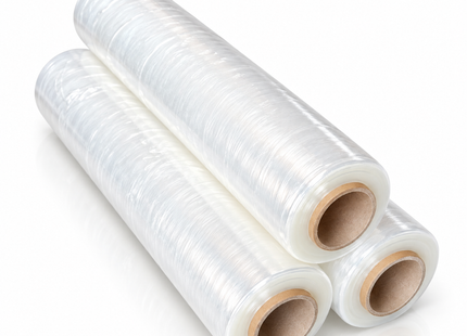 Rekfolie Transparant - Set van 3 Rollen - Wikkelfolie - 50 cm x 300 Meter - Palletfolie - 17 Micron
