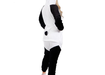 Onesie Volwassenen | Panda | Maat M | Zwart/Wit