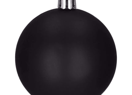 Kerstballen & Piek | 33 Stuks | 5/6/8 cm | Zwart