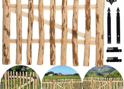 Poort - Schapenhek - Tuinhek  - Hazelaarhout  - Wicket - 50x100 cm - Bruin
