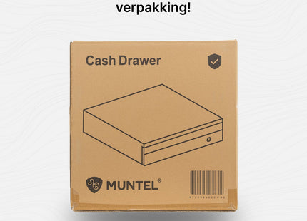 Muntel®  Kassalade - 40,5 x 42 x 10 CM - Zwart