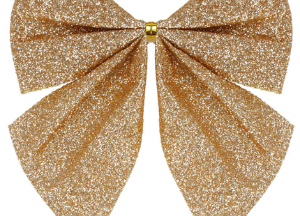 Kerstversiering | Kerstdecoratie Voor Binnen | Kersthanger | Kerststrik | Goud | 6 Stuks
