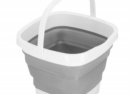 Emmer | Opvouwbare Emmer | 5L | Grijs/Wit