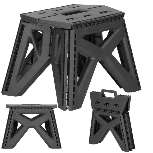 Vouwkruk - Inklapbaar - Platform - Multifunctioneel - 23 Cm - Grijs