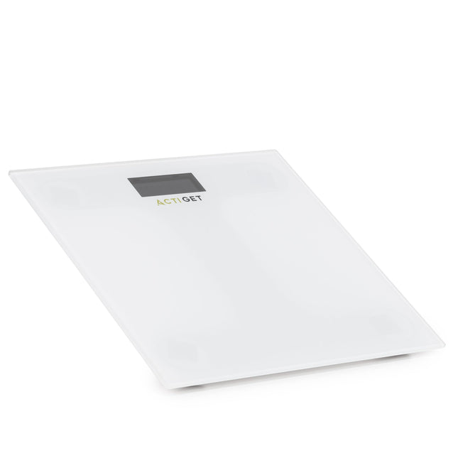 Weegschaal - Badkamerweegschaal - Bluetooth - Met Display - Elektronisch - Gehard Glas - 180 KG - 400 lbs - App - 30 x 30 x 2 cm - Zwart