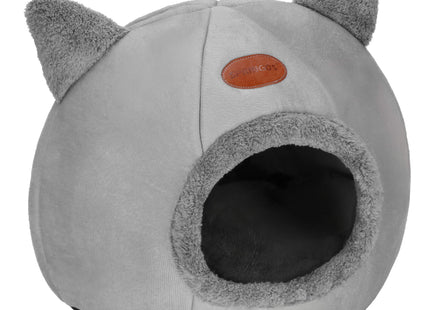 Kattenmand - Kattenhuis - Bed - Kussen - 27 x 31 x 36 cm - Grijs