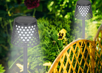 Solar Lamp - Tuinlamp - Buitenverlichting -Wandlamp - Zonne- Energie - 3 Lichtstanden - 5 in 1 - Zwart