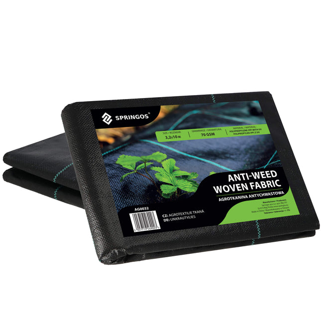 Worteldoek - Anti -Onkruid - Beschermfolie - 70g - 3,2X10 M - Zwart