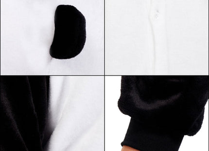 Onesie Volwassenen | Panda | Maat M | Zwart/Wit