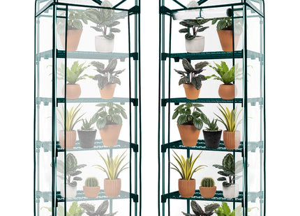 Kweekkas - Tuinkast - Broeikas - Plantenkas - 5 - Planken - 190x50x70 CM