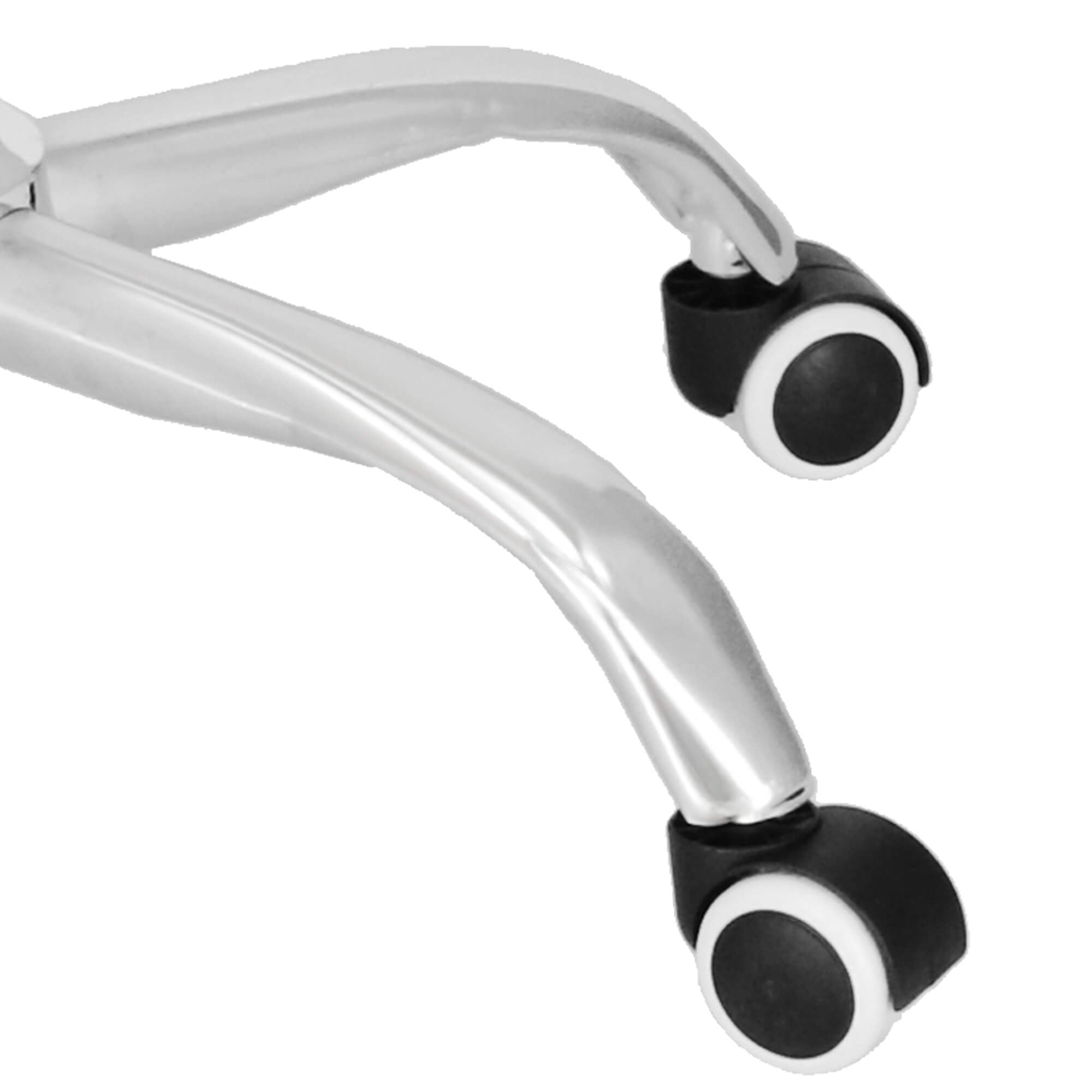 Bureaustoel - Draaibaar - Metalen Onderstel - Kunststof - Eco-leer - Grijs/ Zwart - 120 kg