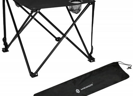 Campingtafel Inklapbaar | Inclusief Draagtas | Polyester | Zwart