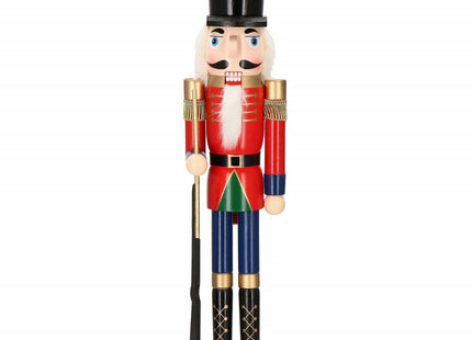 Notenkraker Kerst | 60 cm | Blauw/Rood/Goud/Zwart/Groen