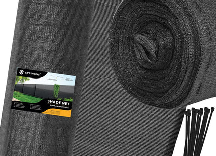 Zichtbreeknet | Zichtdoek | Privacynet | Schaduwdoek | Rol 1,5 x 10 m | 90 % Schaduw | 140g/m² | Antraciet