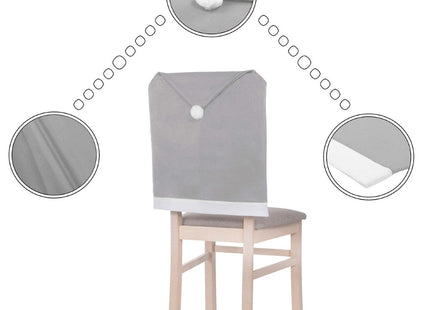 Stoelhoes Kerst | 1 Stuk | Grijs/Wit